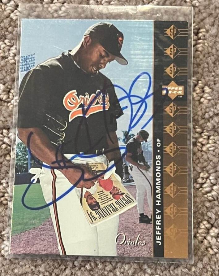 Jeffrey Hammonds signed autographed 1994 SP Baltimore Orioles Card #121
