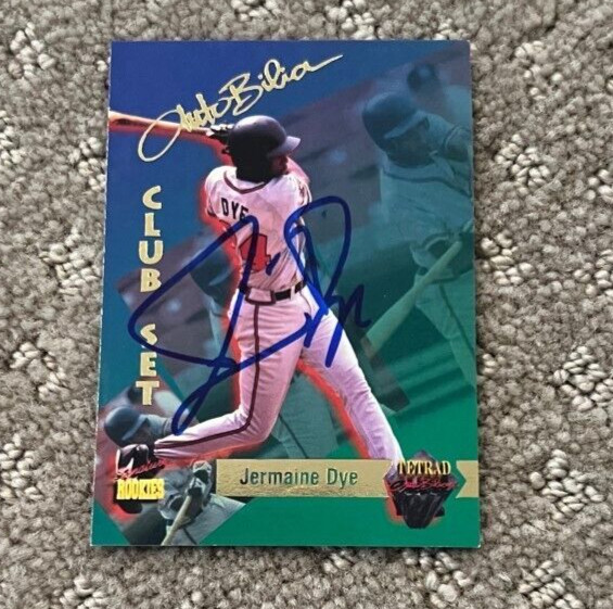 Jermaine Dye Atlanta Braves 1995 Signature Rookies Autographed Signed

