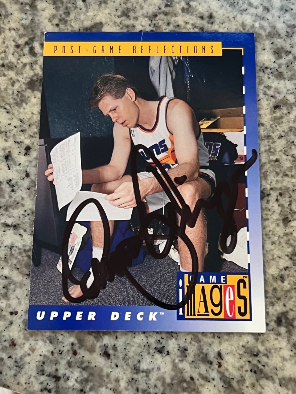 Danny Ainge signed autographed 1993-94 Upper Deck Basketball Card #465 Suns
