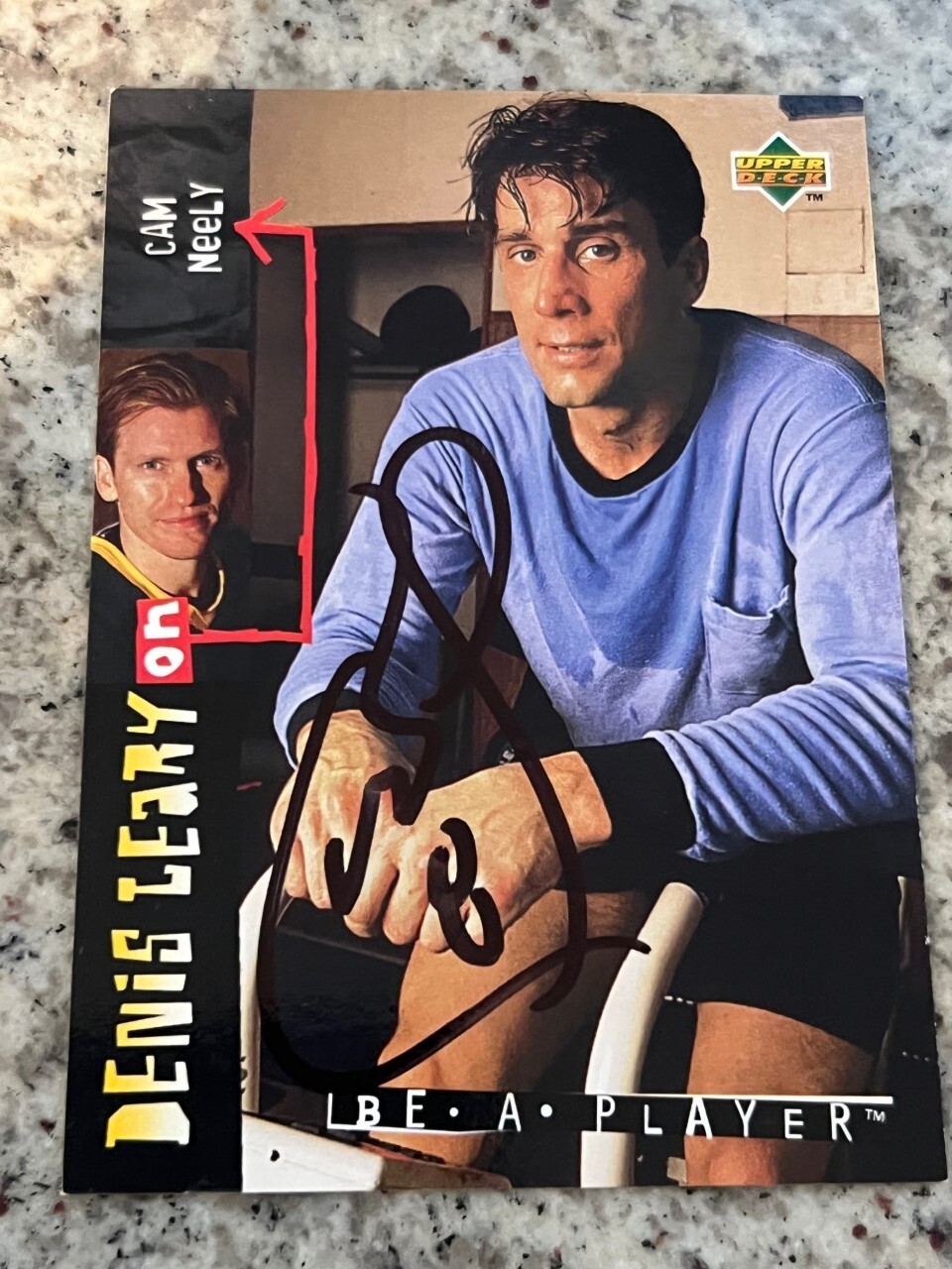 Cam Neely signed autographed 1994-95 Upper Deck Be a Player Hockey Card Bruins
