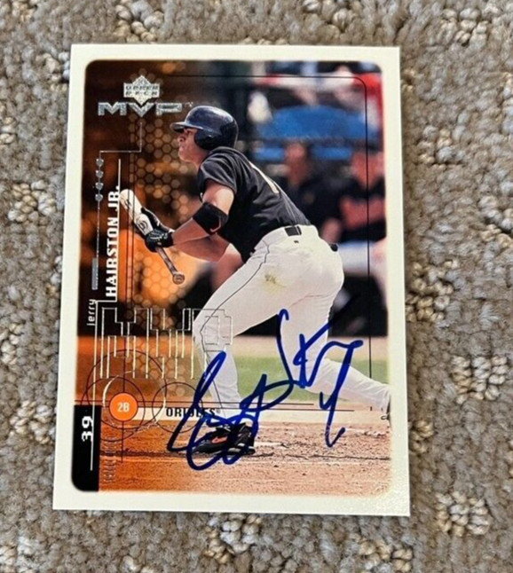 Jerry Hairston JR. signed autographed 1999 Upper Deck MVP Card #30 Orioles Card
