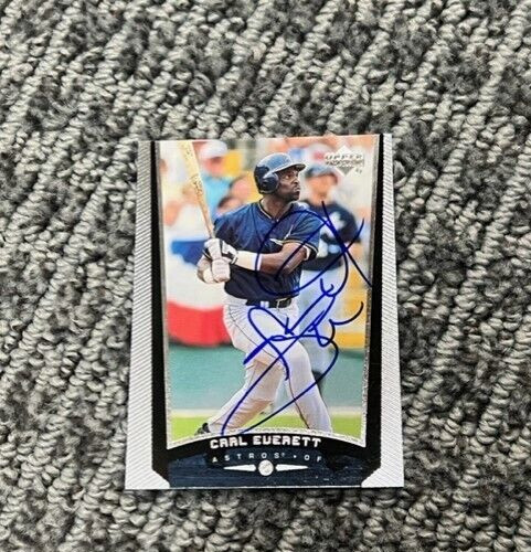 Carl Everett signed autographed 1999 Upper Deck Baseball Card #388 Astros
