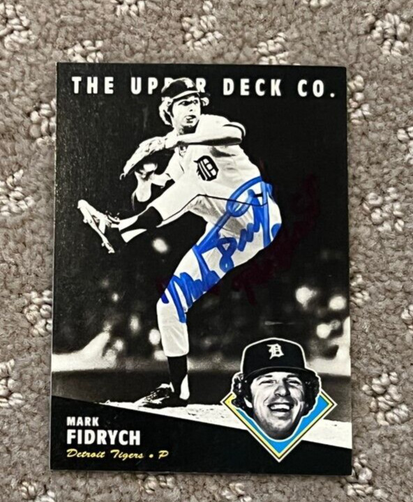 Mark Fidrych signed autographed 1994 Upper Deck Baseball All-Time Heroes #178
