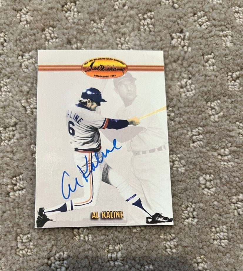 AL KALINE signed autographed 1993 TED WILLIAMS CARD CO DETROIT TIGERS CARD #38
