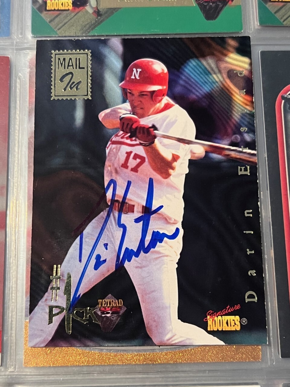 Darin Erstad signed autographed 1995 Signature Rookies Tetrad Mail In#P3 Card
