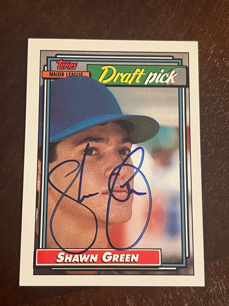 Shawn Green signed autographed 1992 Topps 276 Toronto Blue Jays Rookie Card
