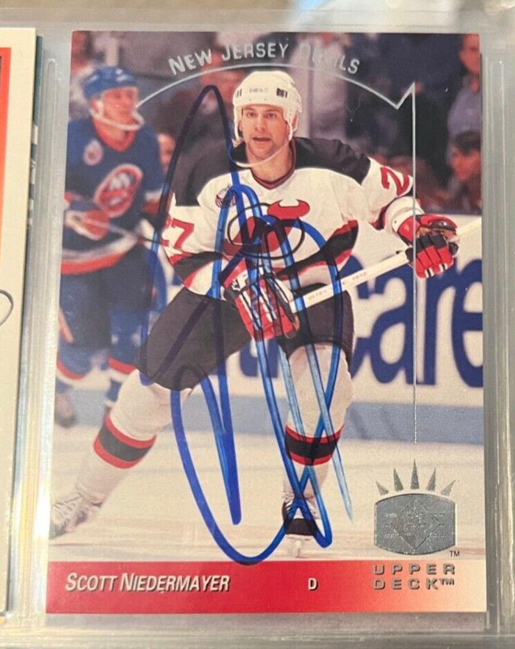 Scott Niedermayer signed autographed 1993-94 (DEVILS) Upper Deck Card SP #86
