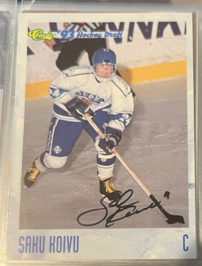 Saku Koivu signed autographed 1993 Classic Hockey Card #40 Montreal Canadiens
