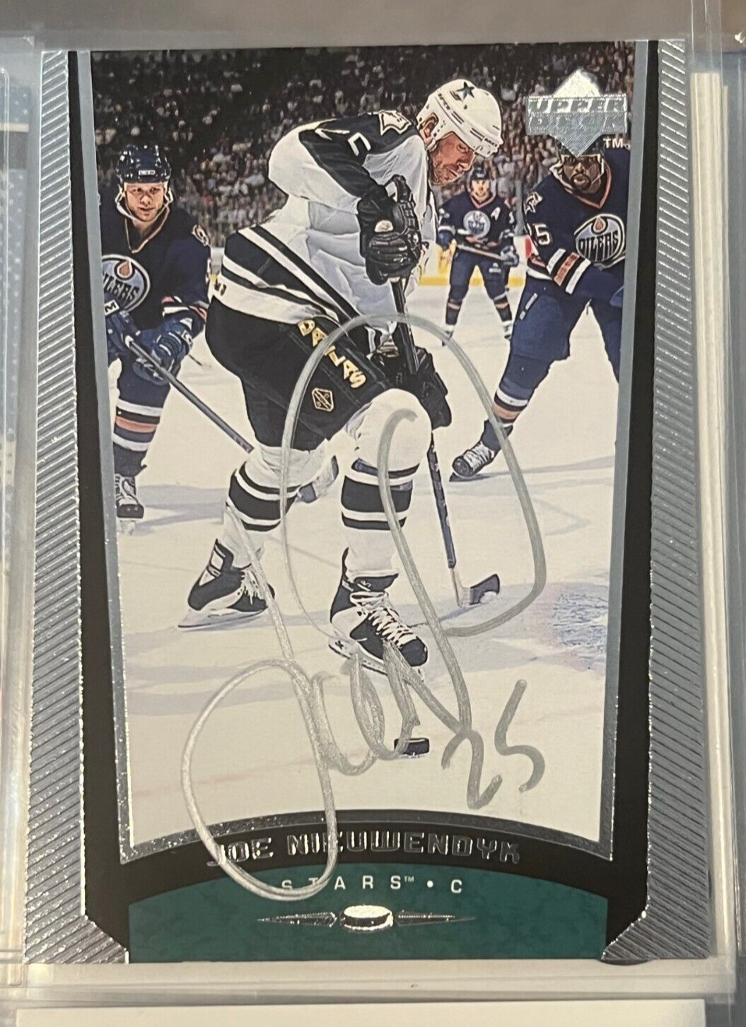 Joe Nieuwendyk signed autographed 1998-99 Upper Deck Hockey #78 Card Dallas
