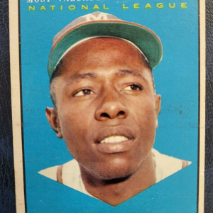 1961 TOPPS HANK AARON MOST VALUABLE PLAYER NATIONAL LEAGUE CARD #484 VINTAGE
Opens in a new window or tab