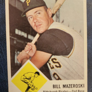 1963 FLEER BILL MAZEROSKI PITTSBURGH PIRATES #59 BASEBALL CARD VINTAGE
Opens in a new window or tab