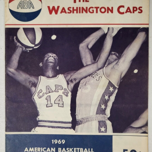1969 ABA WASHINGTON CAPS BASKETBALL PROGRAM VINTAGE RARE

