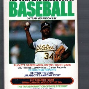 1990 COMPLETE HANDBOOK OF BASEBALL VINTAGE PAPERBACK BOOK AMAZING CONDITION
