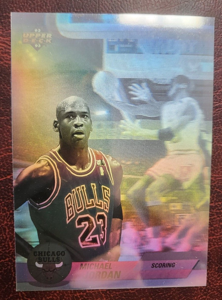 1993 UPPER DECK AWARD WINNING HOLOGRAM MICHAEL JORDAN BULLS CARD #AW1 ...