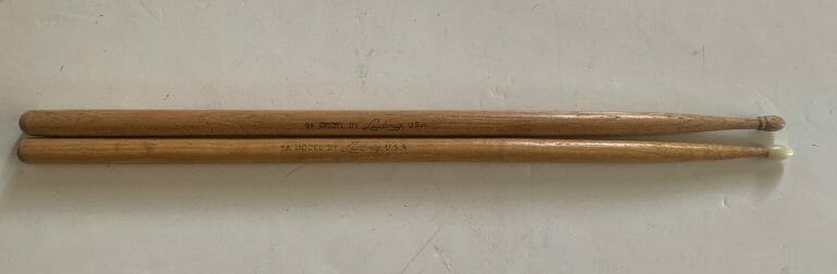 2 1960S VINTAGE (1) 9A & (1) 5A MODEL BY LUDWIG DRUM STICKS DRUMSTICKS
 COLLECTIBLE MEMORABILIA