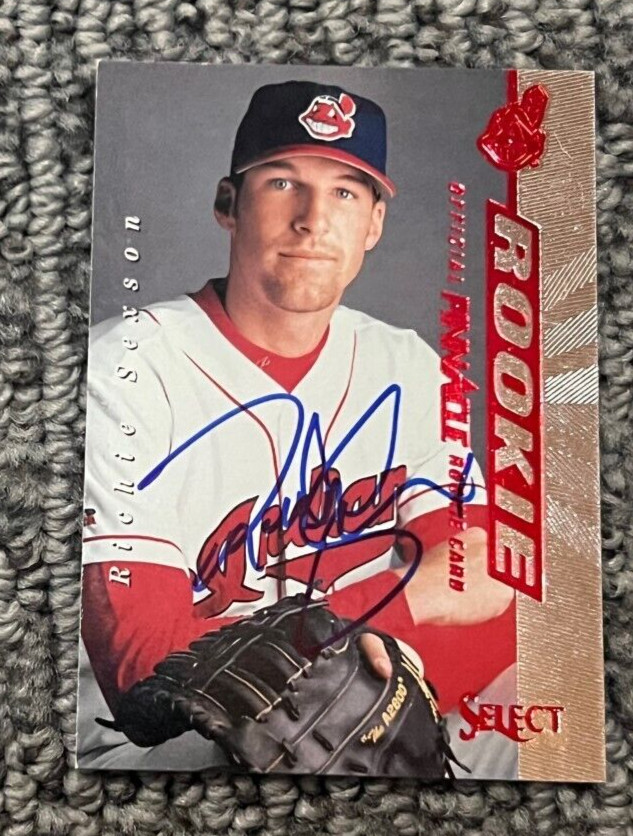 Richie Sexson signed autographed 1997 Pinnacle Select Rookie #136 Card
