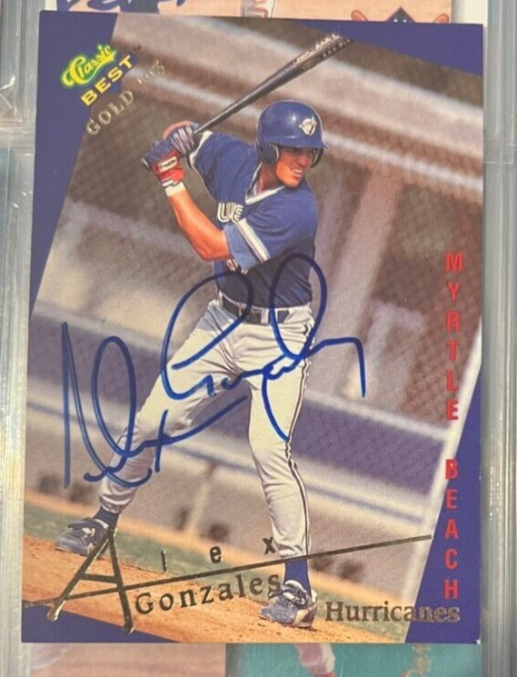 Alex Gonzalez signed autographed 1993 Classic Best Gold Minor League Card #128
