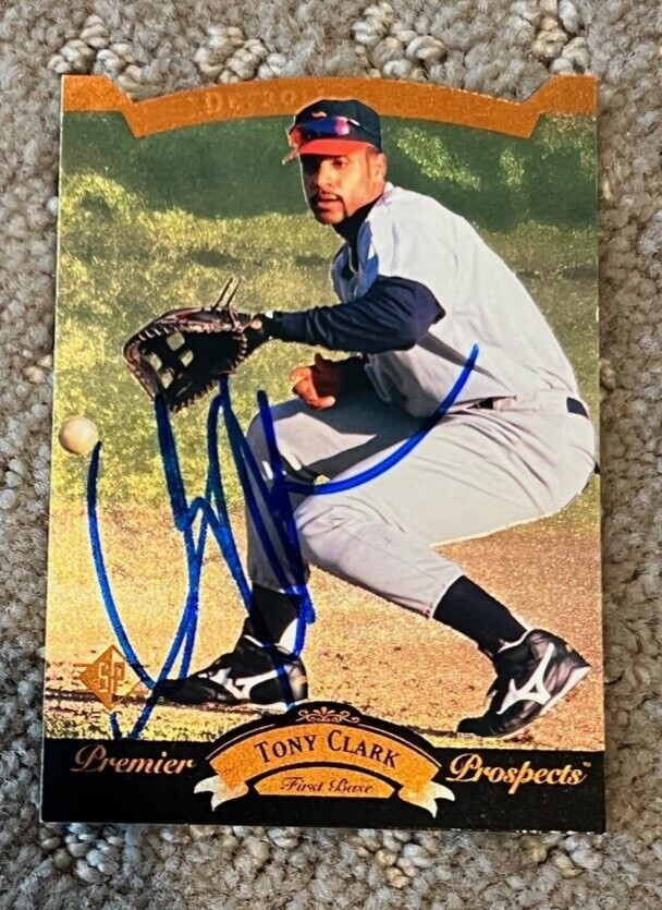 Tony Clark signed autographed 1995 SP Baseball # 16 Card Detroit Tigers SP
