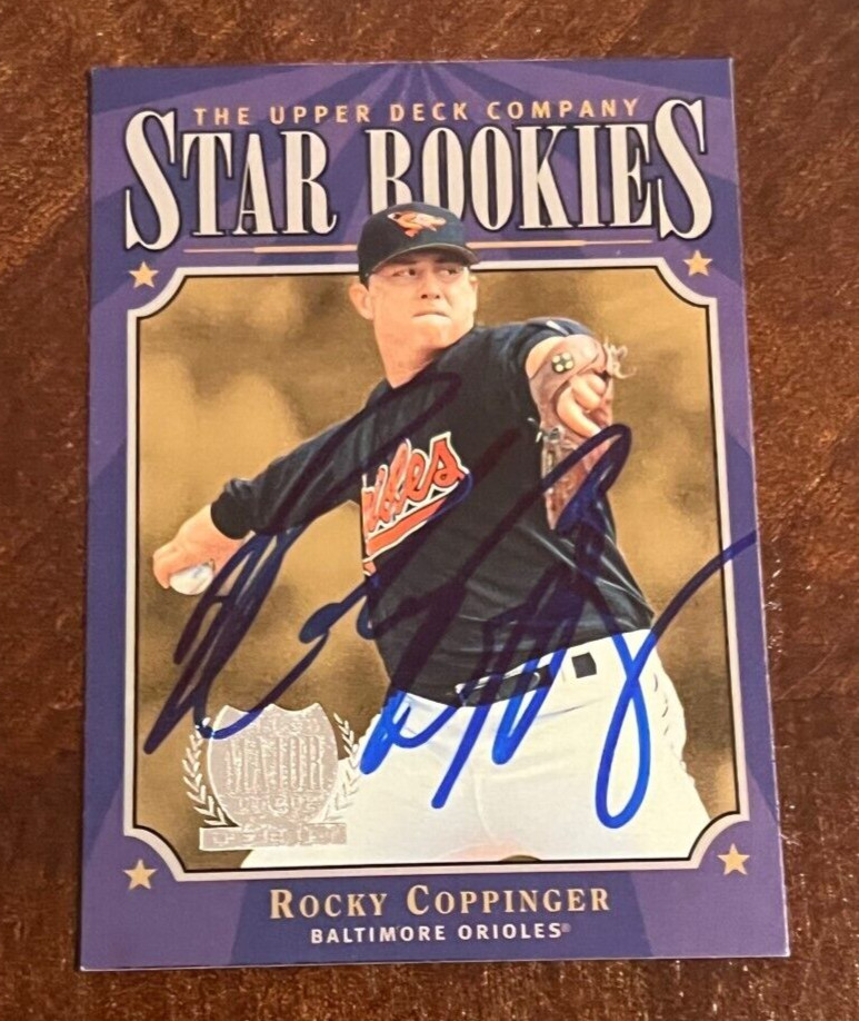 Rocky Coppinger signed autographed 1997 Upper Deck Card #225 Baltimore Orioles
