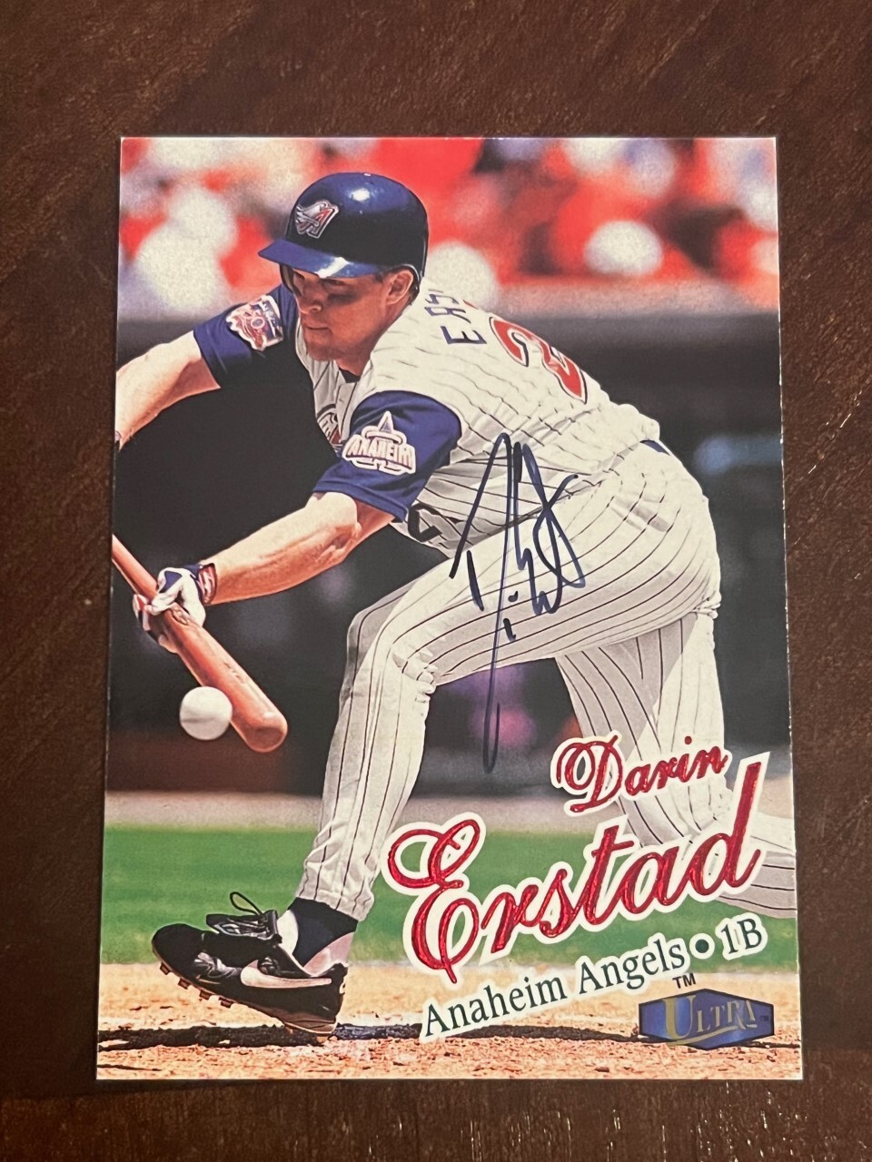Darin Erstad signed autographed 1998 Ultra Anaheim Angels Baseball Card #164
