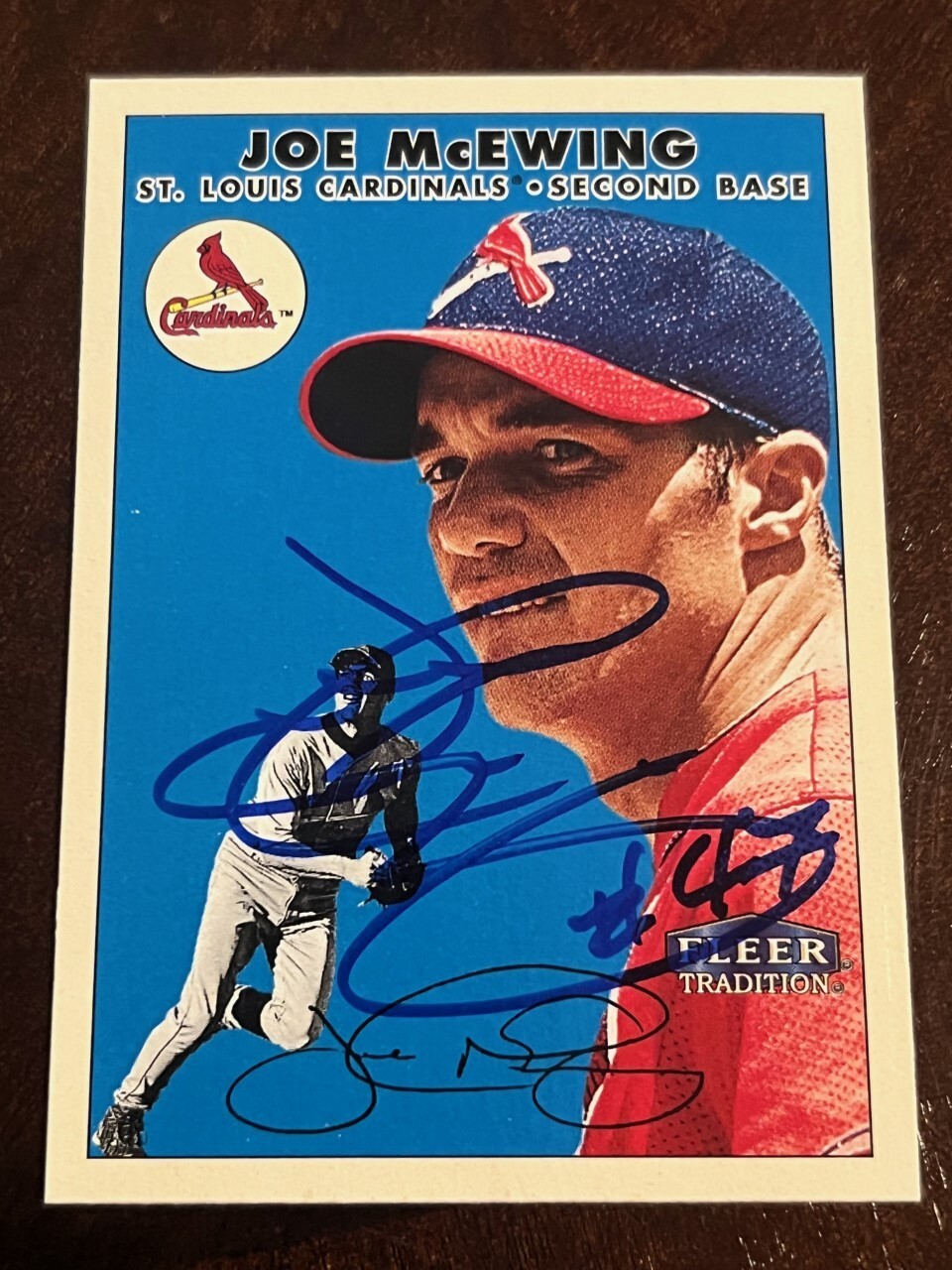 2000 signed autographed Fleer Tradition Card St. Louis Cardinals #25

