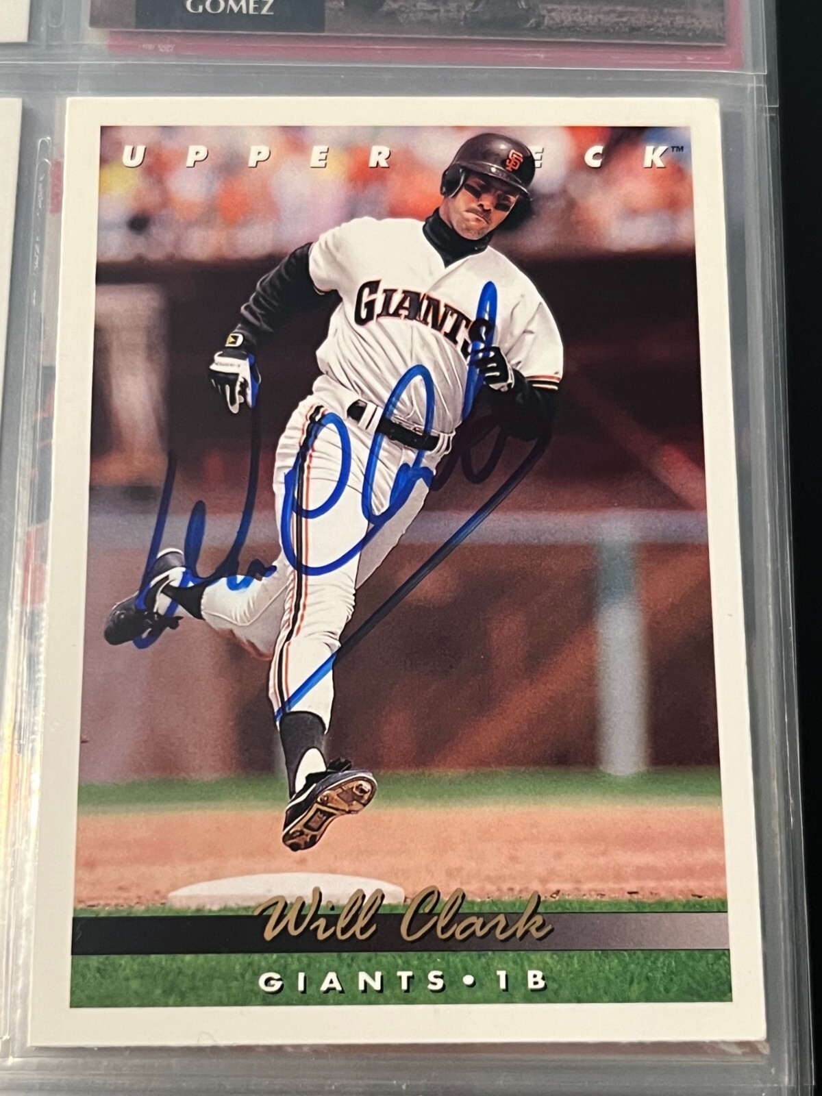WILL CLARK SIGNED AUTOGRAPHED 1993 UPPER DECK CARD #576 SAN FRANCISCO GIANTS COLLECTIBLE MEMORABILIA