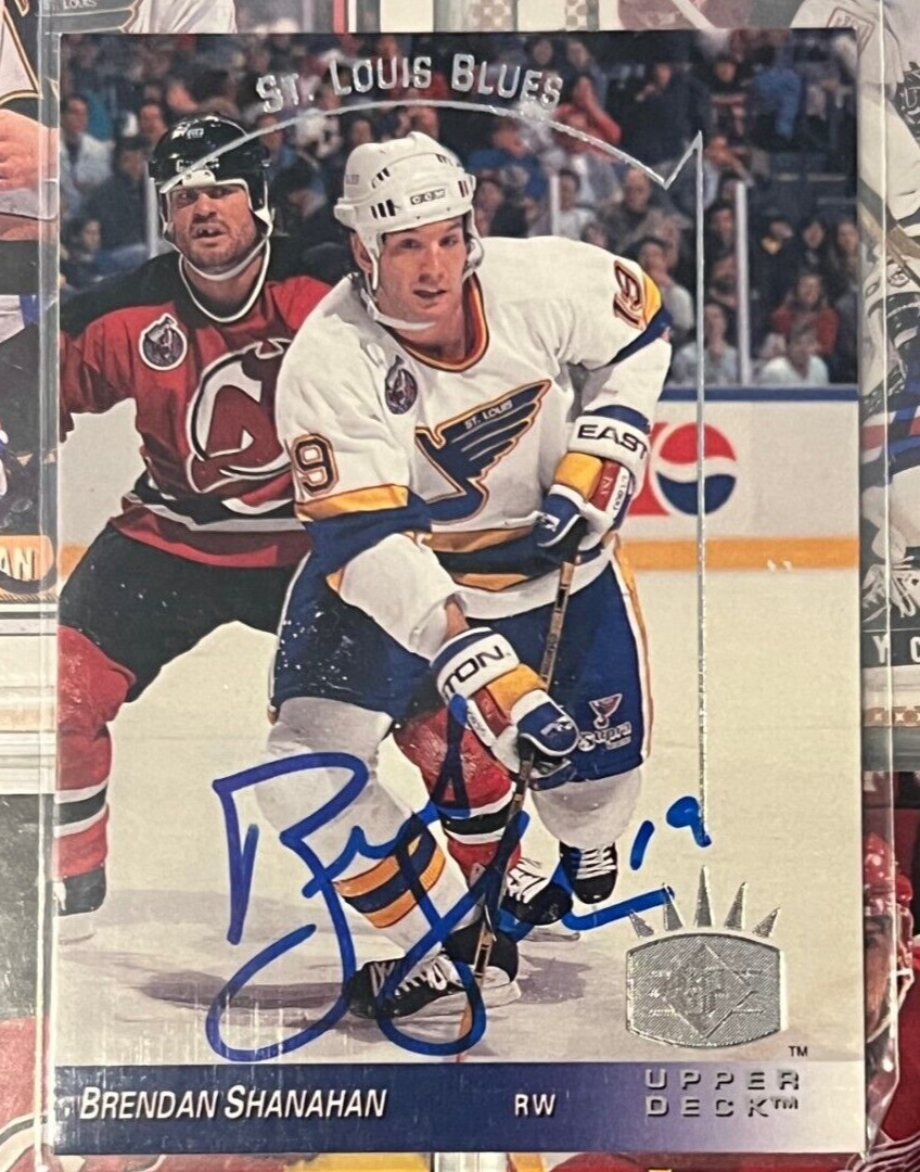 Brendan Shanahan signed autographed 1993-94 (BLUES) Upper Deck Card SP #140
