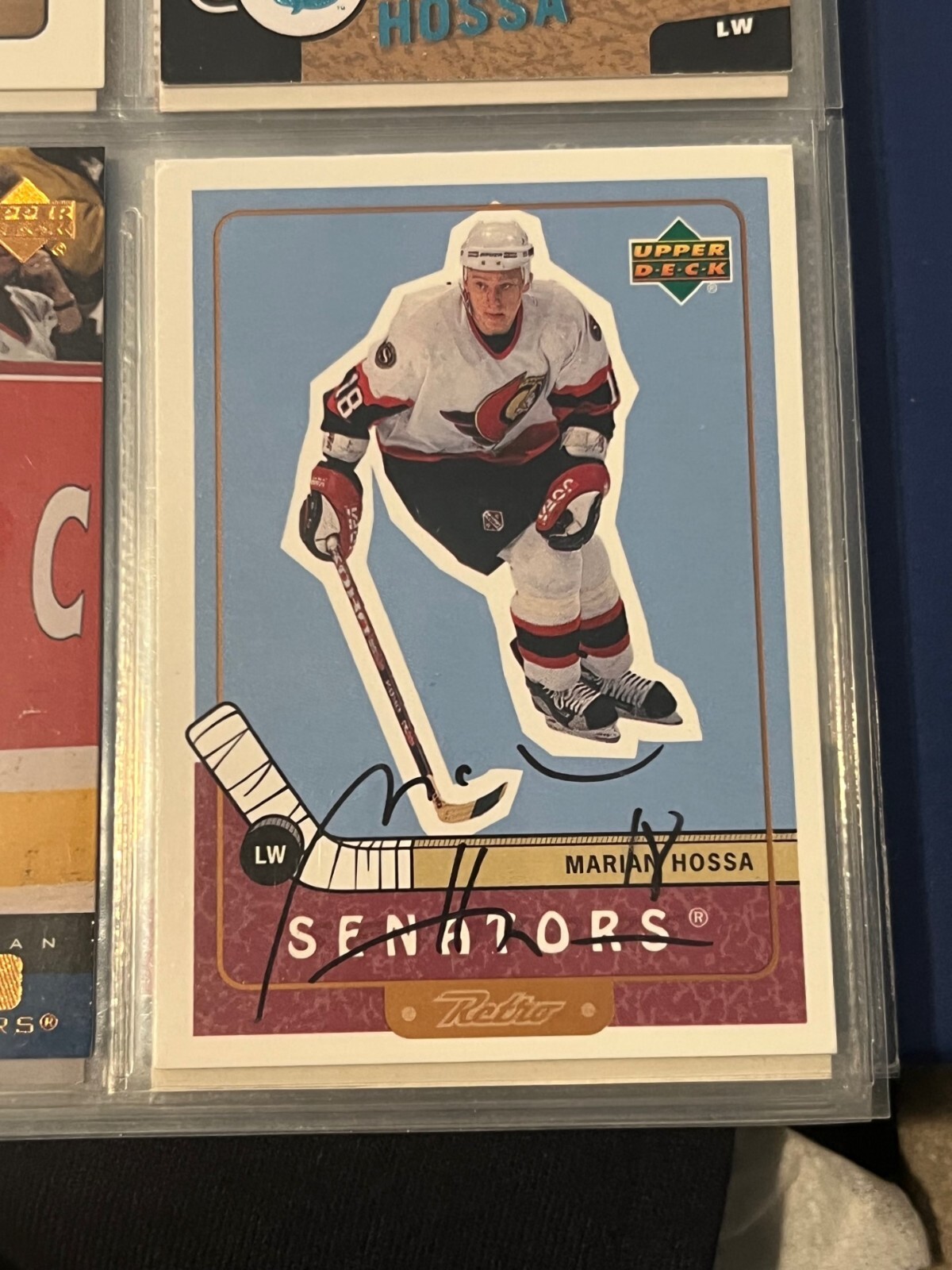 Marian Hossa signed autographed 1999-00 Upper Deck Retro #55 OTTAWA SENATORS
