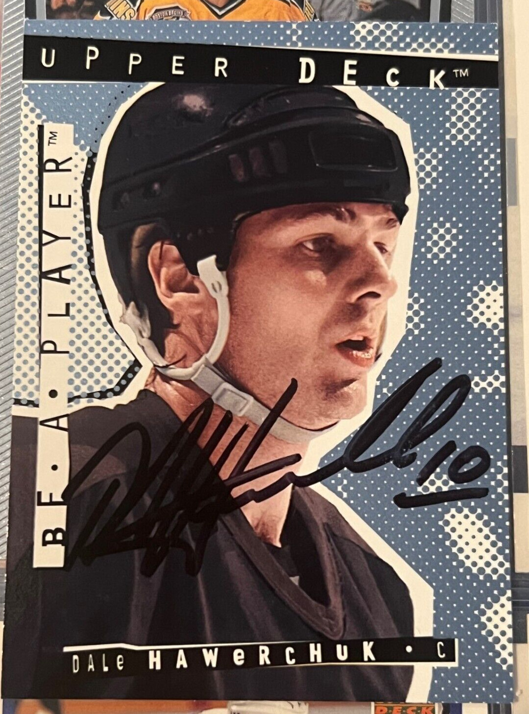 Dale Hawerchuk signed autographed 1994-95 Upper Deck Be a Player Hockey Card #R7
