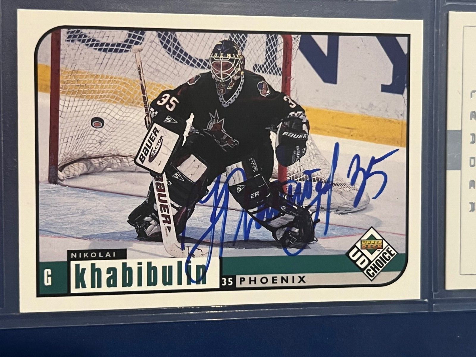 Nikolai Khabibulin signed autographed 1998-99 UD Choice Phoenix Coyotes #162

