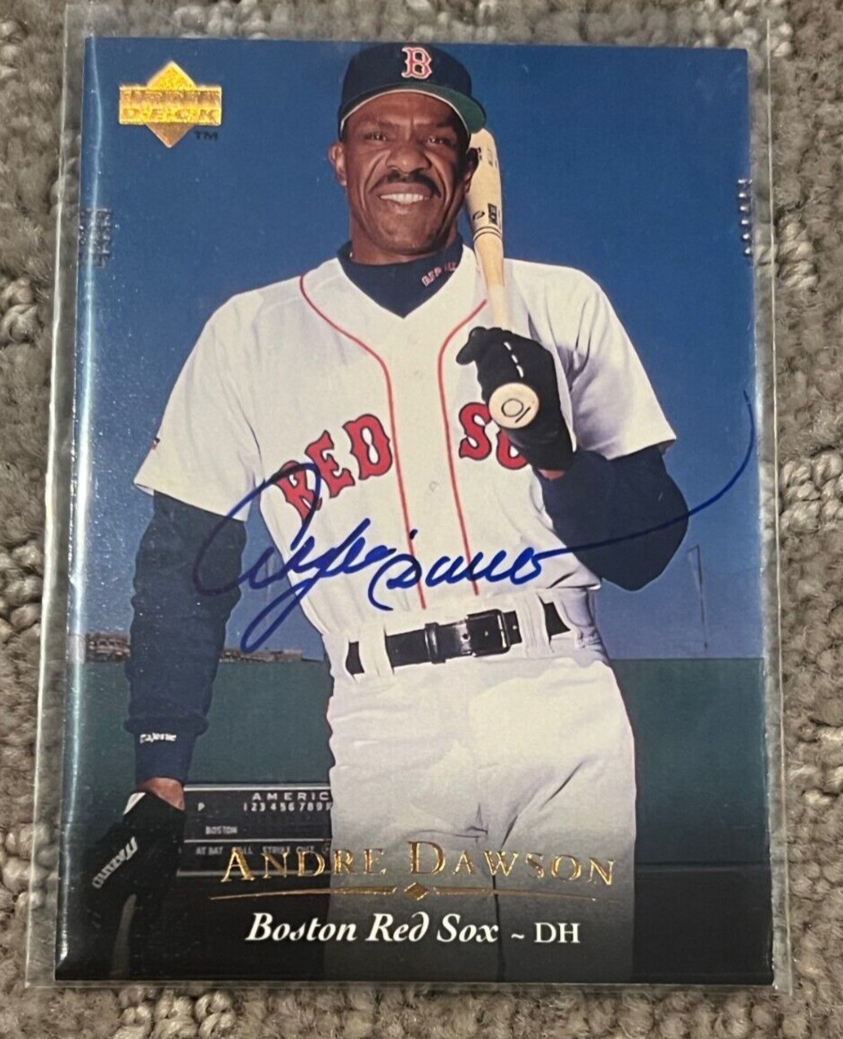 Andre Dawson signed autographed 1995 Upper Deck Card #160 Boston Red Sox HOF
