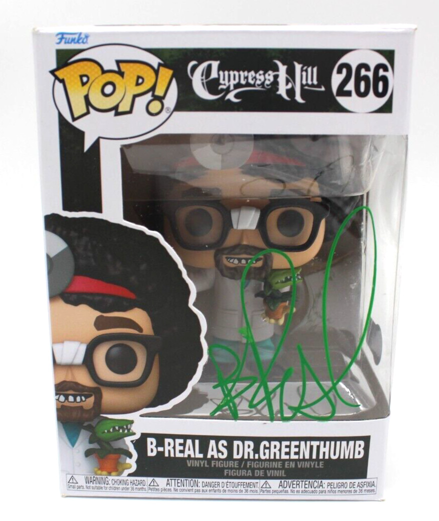 B-Real AS Dr. Greenthumb Cypress Hill Signed Funko Pop w/Beckett COA BH010994
