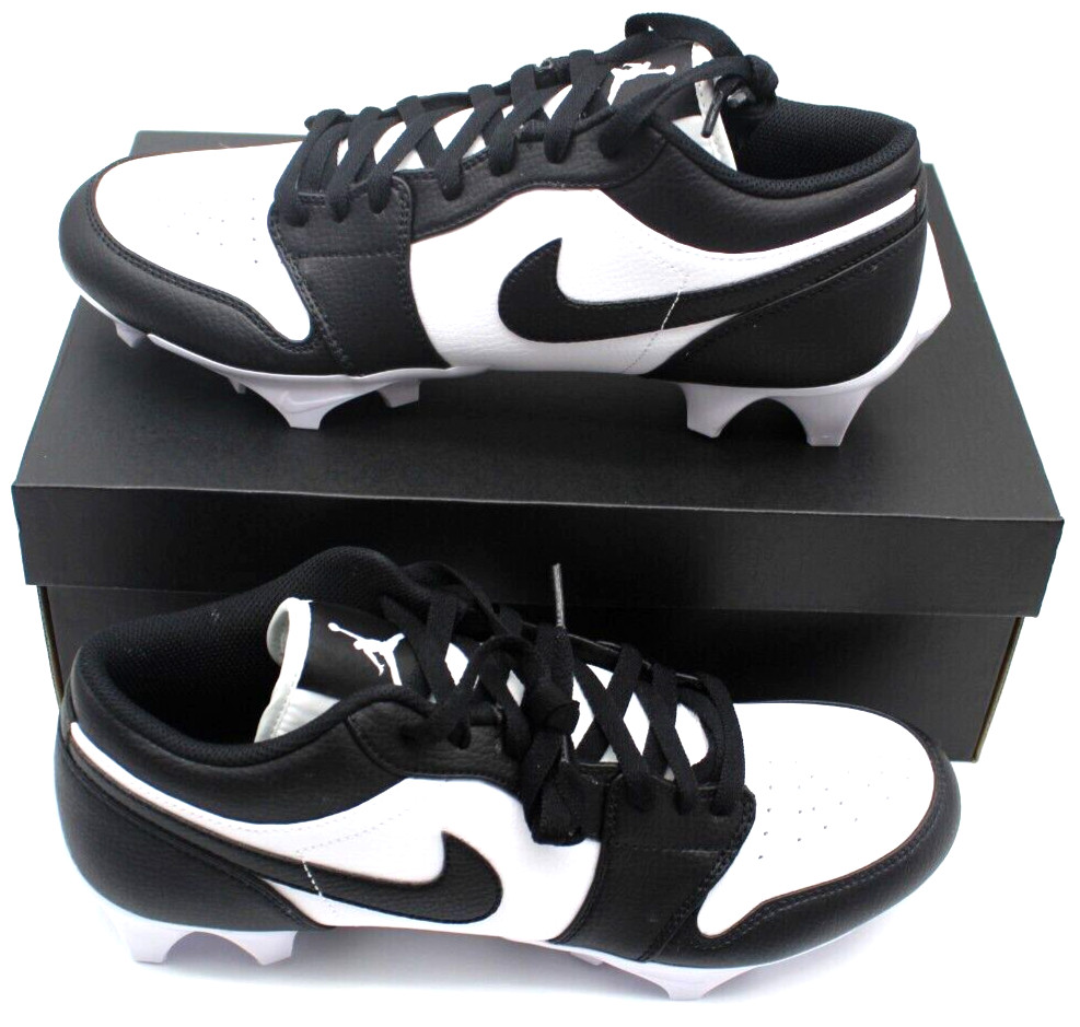Jordan 1 Football Cleats Low TD Panda Black White FJ6245-100 NEW Size 14 New
