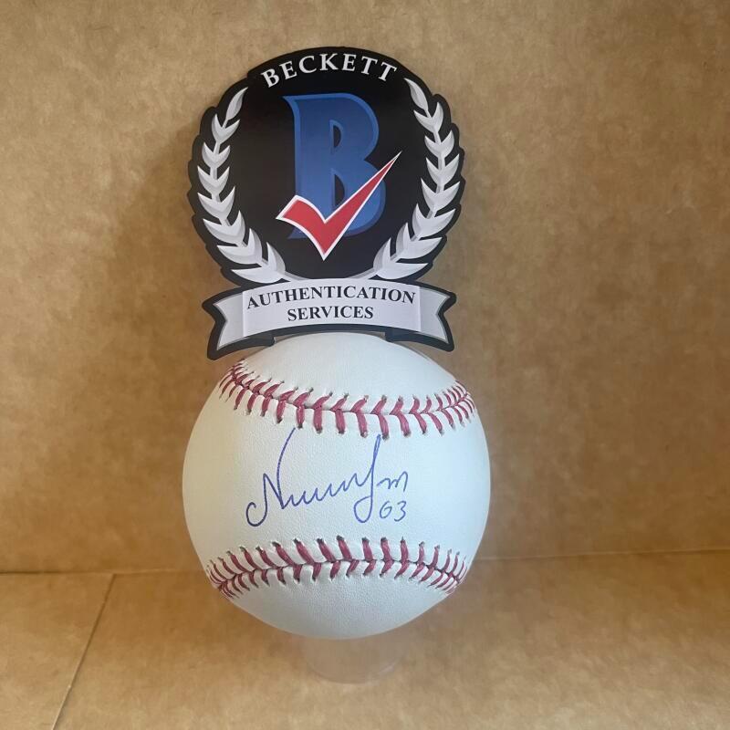 NESTOR MOLINA VENEZUELA STAR SIGNED AUTO M.L. BASEBALL BAS AUTHENTICATED
