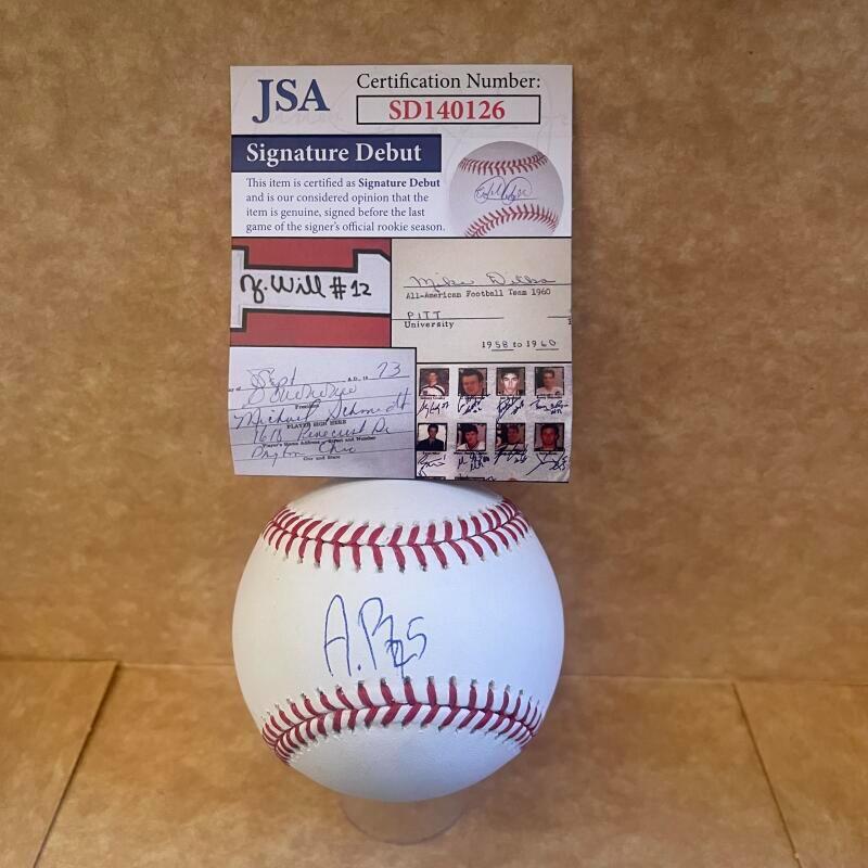 ALEX RAMIREZ METS SIGNATURE DEBUT SIGNED AUTO M.L. BASEBALL JSA SD140126
