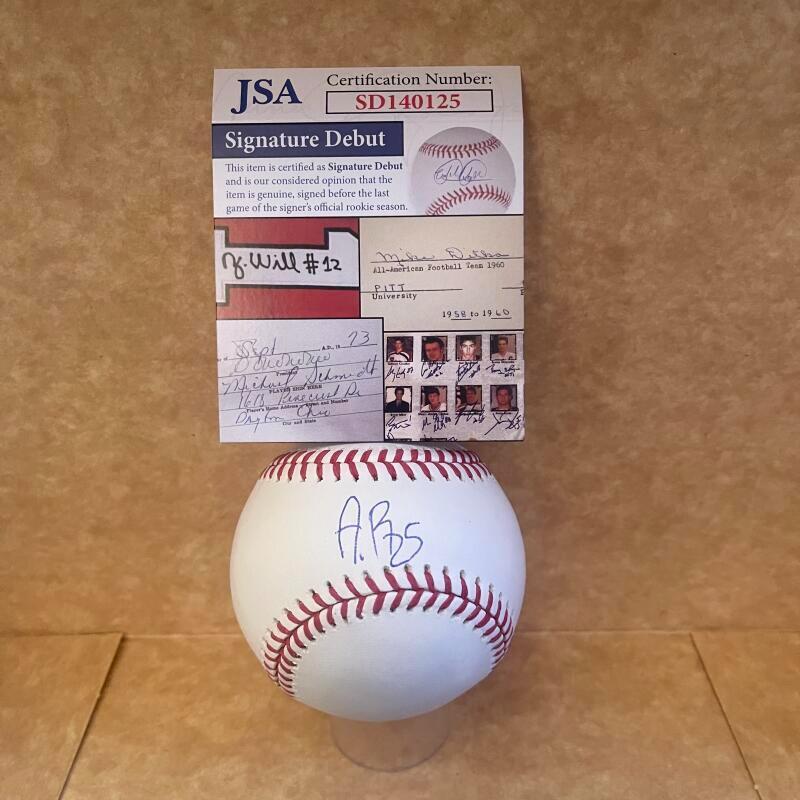 ALEX RAMIREZ METS SIGNATURE DEBUT SIGNED AUTO M.L. BASEBALL JSA SD140125

