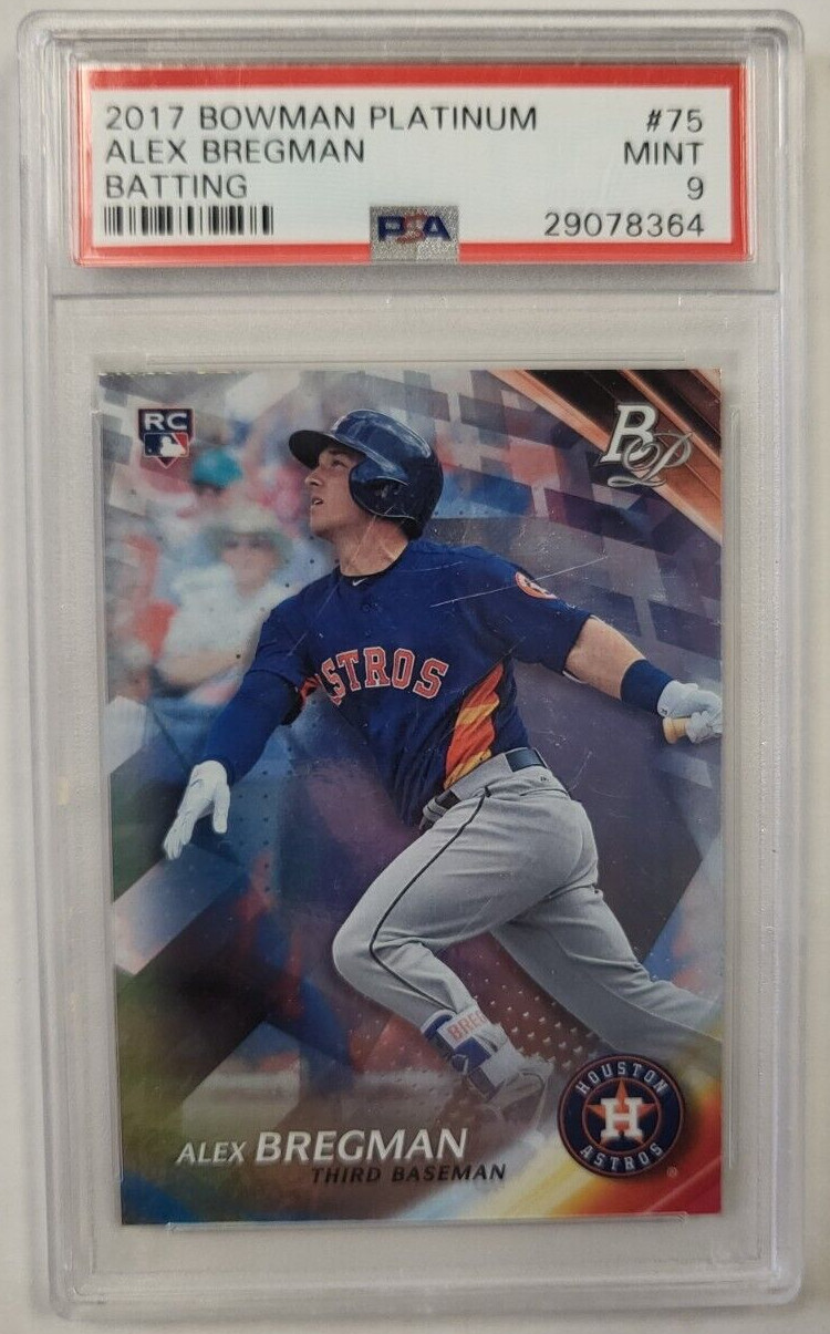2017 BOWMAN PLATINUM ALEX BREGMAN #75 CARD PSA 9
