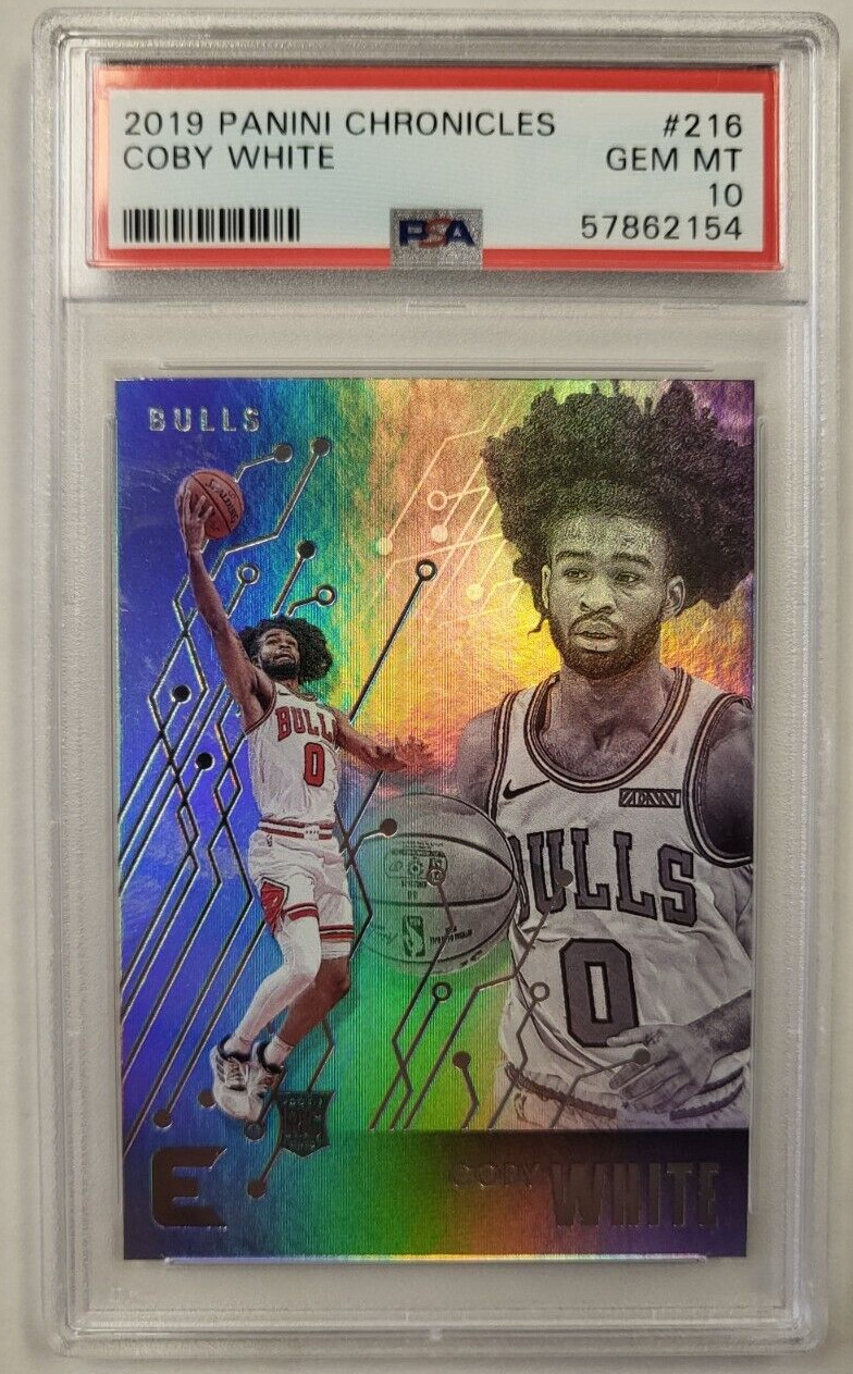 2019 PANINI CHRONICLES COBY WHITE #216 RC PSA 10 GEM MINT
