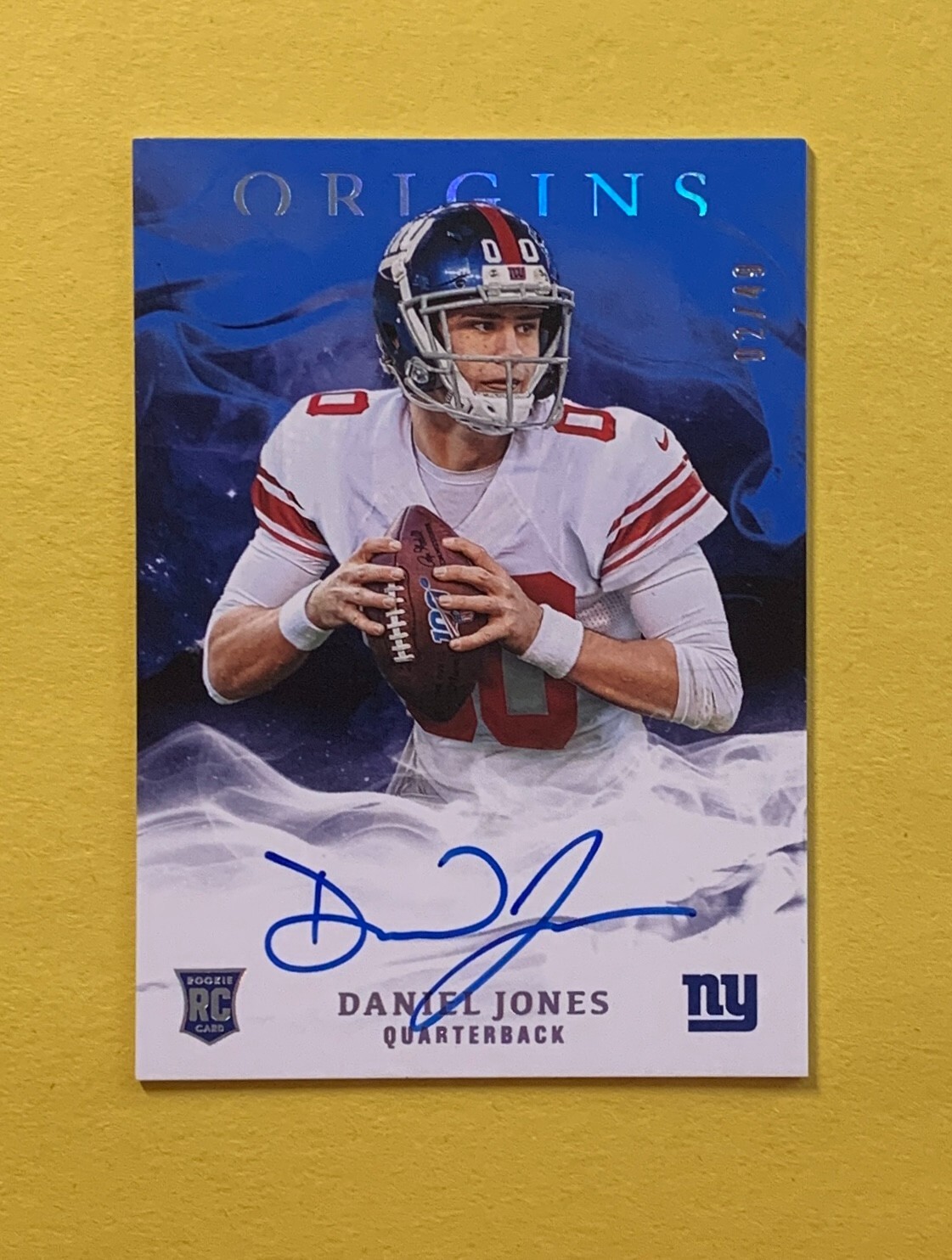 2019 PANINI ORIGINS DANIEL JONES ROOKIE AUTO /49 #RA-DJO GIANTS
