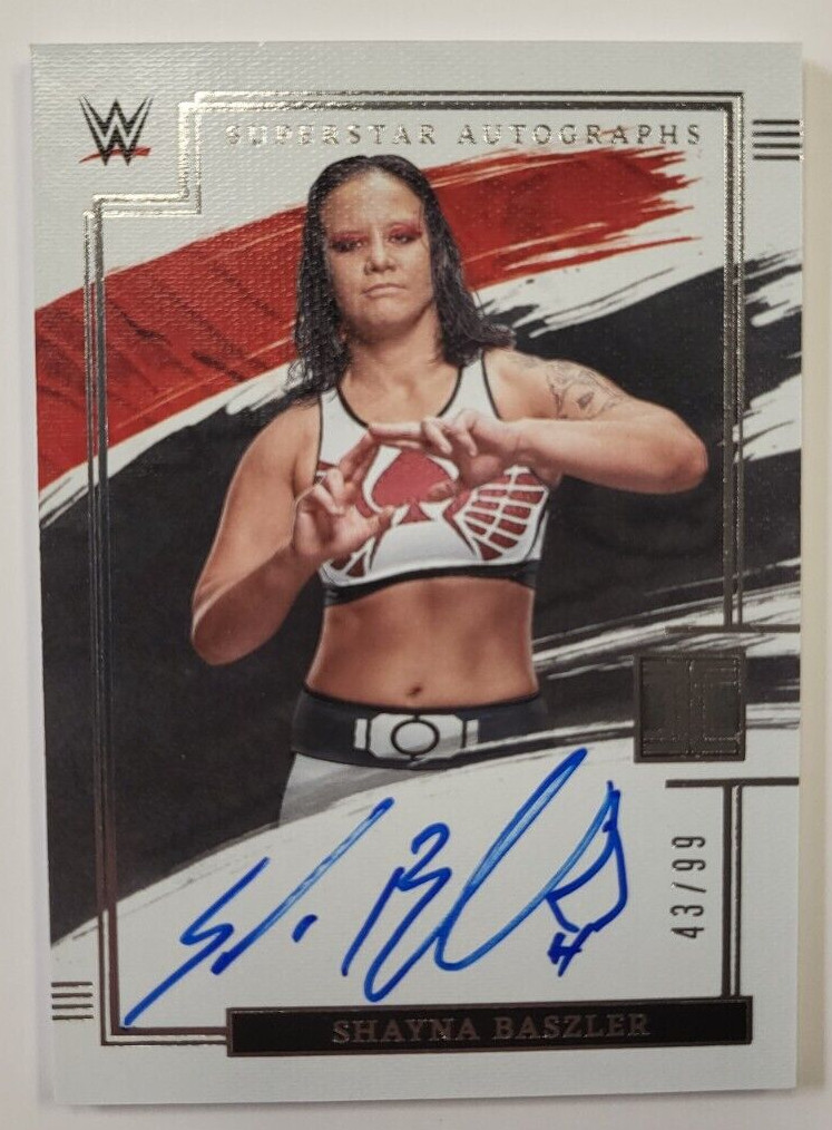 2022 PANINI WWE IMPECCABLE SHAYNA BASZLER SUPERSTAR AUTO ON CARD 43/99 SA-SBZ
