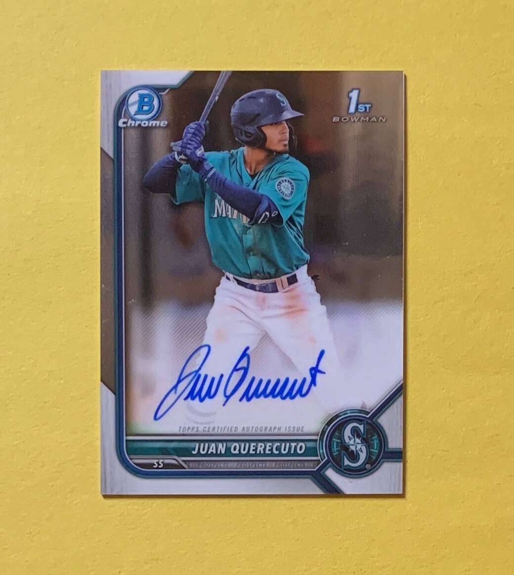2022 BOWMAN CHROME JUAN QUERECUTO #CPA-JQ MARINERS
