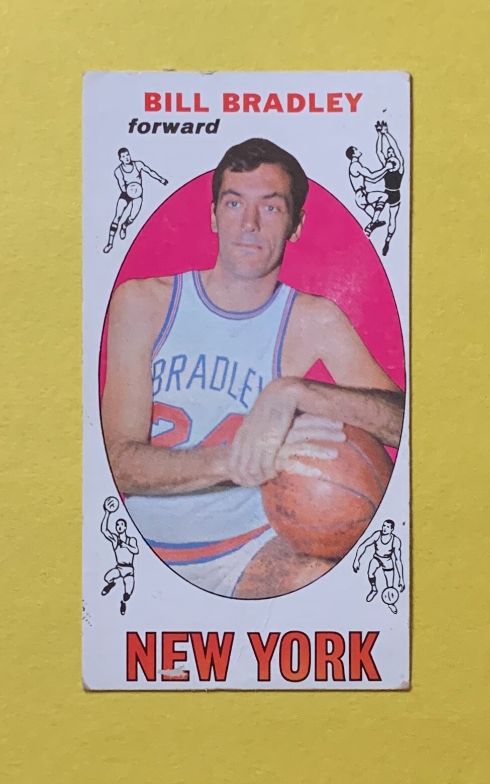 1969 TOPPS BILL BRADLEY #43 NEW YORK KNICKS
