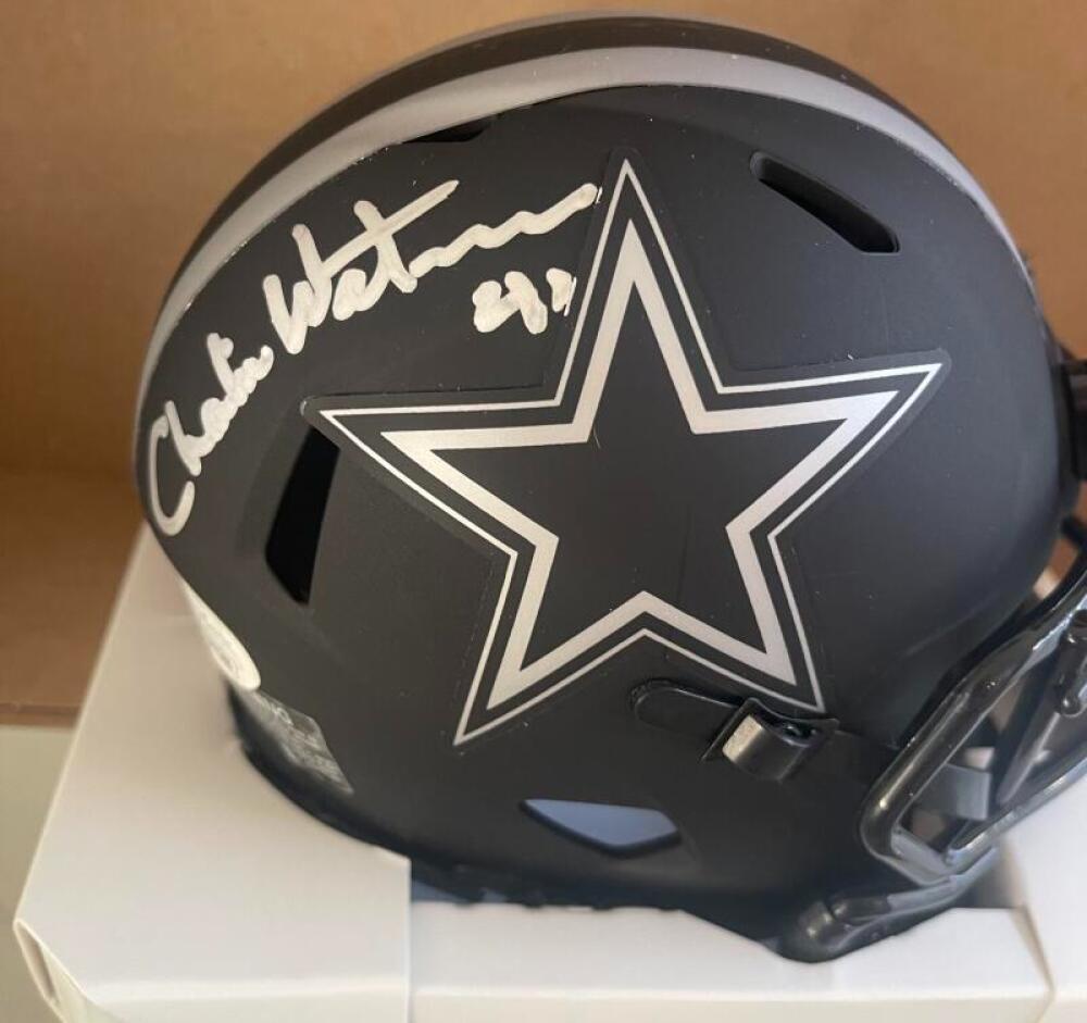 CHARLIE WATERS COWBOYS ECLIPSE SIGNED AUTOGRAPHED MINI HELMET JSA WIT647386
