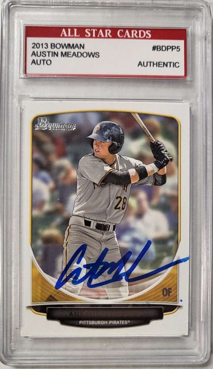 2013 BOWMAN AUSTIN MEADOWS SIGNED AUTO RC ROOKIE ALL STAR CARDS AUTHENTIC
