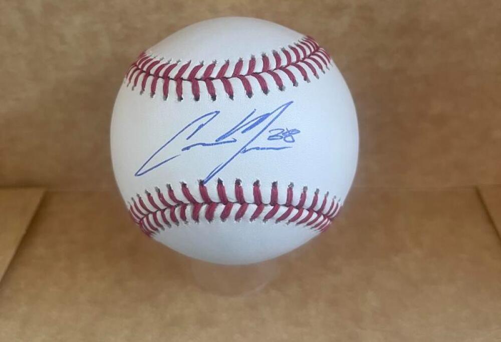 CAMERON MAYBIN TIGERS/BRAVES SIGNED AUTO M.L. BASEBALL BAS AUTHENTICATED
