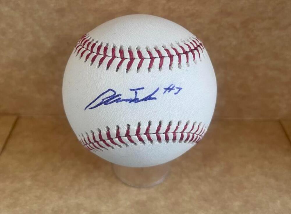 BLAZE JORDAN RED SOX SIGNED AUTOGRAPHED M.L. BASEBALL BECKETT R41232
