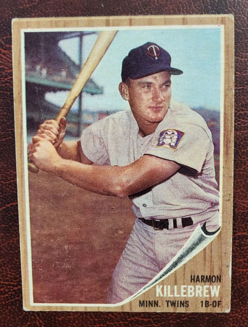1962 TOPPS HARMON KILLEBREW TWINS #70 BASEBALL CARD VINTAGE COLLECTIBLE MEMORABILIA