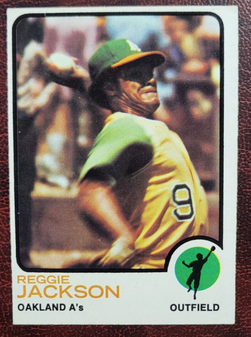 1973 TOPPS REGGIE JACKSON ATHLETICS #255 BASEBALL CARD VINTAGE COLLECTIBLE MEMORABILIA
