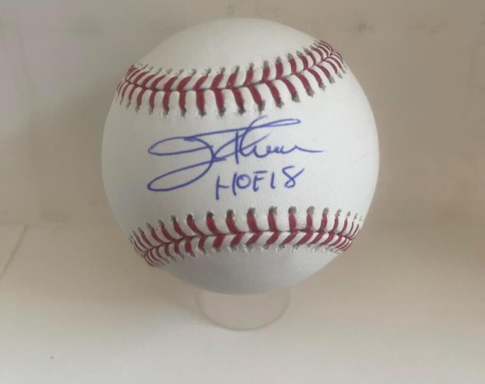 JIM THOME HOF 18 WHITE SOX SIGNED AUTOGRAPHED M.L. BASEBALL JSA WIT889837
