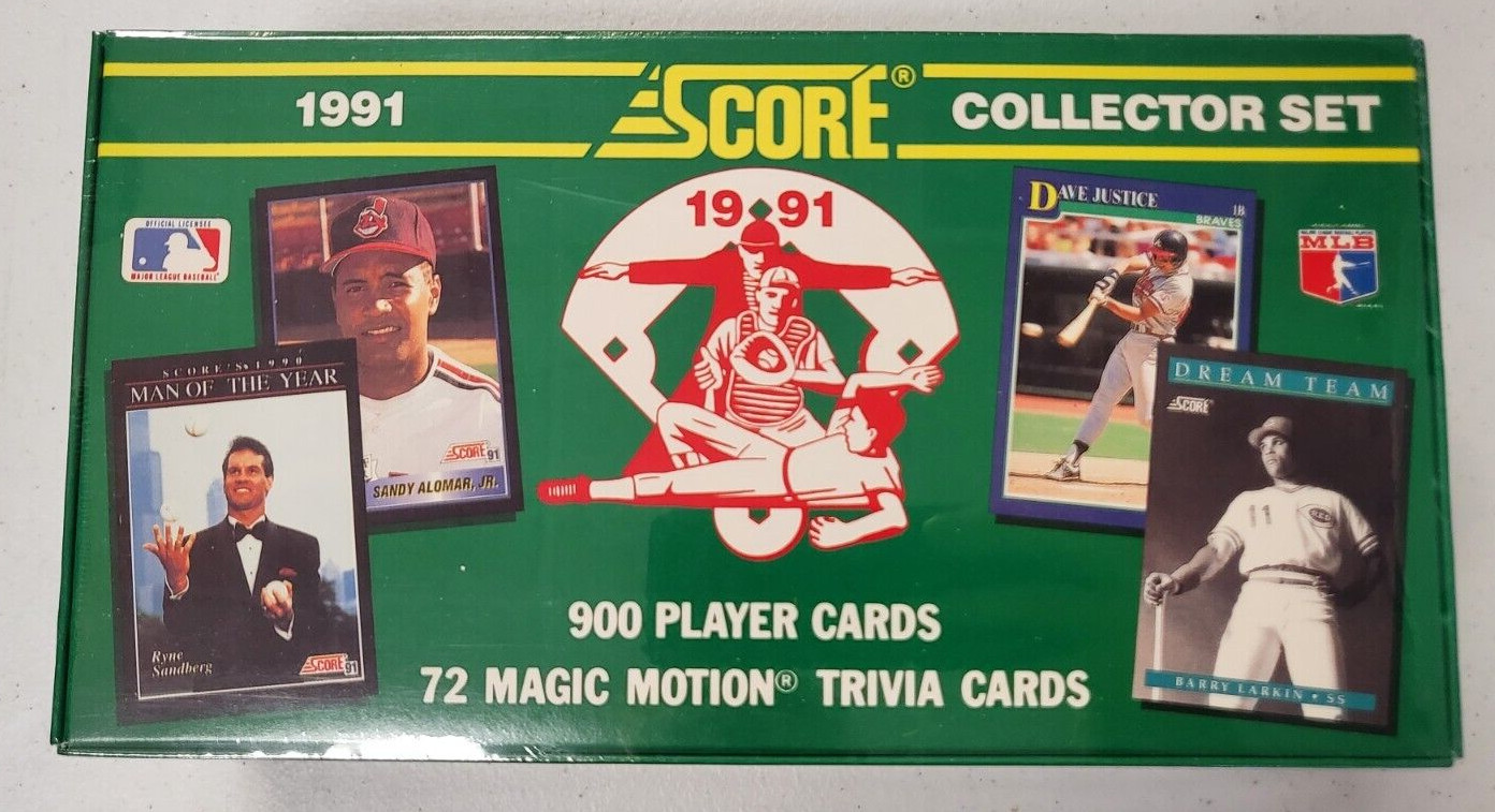 1991 SCORE BASEBALL COMPLETE CARD SET 990 COMPLETE FACTORY SEALED COLLECTIBLE MEMORABILIA
